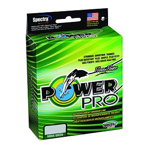 Power Pro 21100500300E PowerPro Braided Line 300 Yards, 50 lbs Tested, 0.014" Diameter, Moss Green