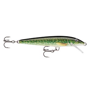 Rapala F09PKL Original Floating Lure Size 09, 3 1/2" Length, 3'-5' Depth, 2 Number 7 Treble Hooks, Live Pike, Per 1