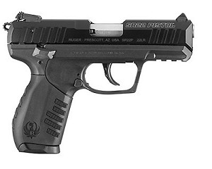 Ruger 3600 SR22 .22 Long Rifle SR22PB, .22 Long Rifle, 3 1/2" Barrel, 10 Rounds, Black Polymer Grips/Black