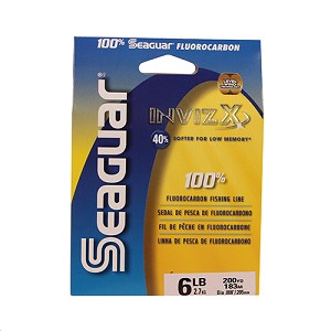 Seaguar 06VZ200 InvizX Freshwater Fluorocarbon Line .008" Diameter, 6 lb Tested, 200 Yards, Clear
