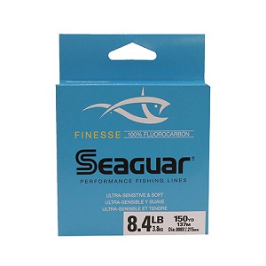 Seaguar 08FN150 Finesse Freshwater Fluorocarbon Line .009" Diameter, 8.40 lb Tested, 150 Yards, Clear