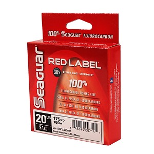 Seaguar 20RM175 Red Label Saltwater Fluorocarbon Line .016" Diameter, 10 lb Tested, 175 Yards, Clear