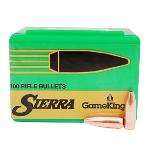 Sierra Bullets 1390 22 Caliber GameKing, 55 Grains, Hollow Point Boat Tail, Per 100