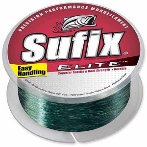 Sufix 661-104G Elite Line 4 lbs Tested, 0.008" Diameter, 330 Yards, Low Vis Green