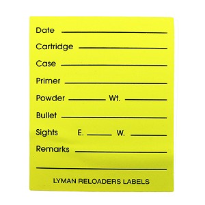 TargDots 4026750 Reloader's 2"x2½" Labels, 40 Per Pack 