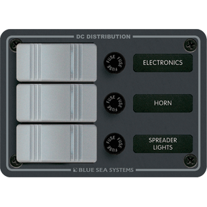 Blue Sea 8054 Slate Gray - 3 Position - Vertical