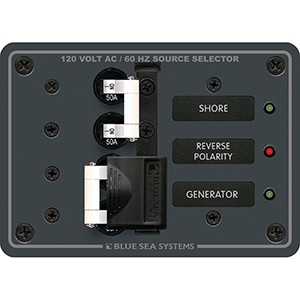 Blue Sea 8061 AC Toggle Source Selector 120v AC 50A