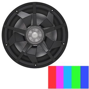 Clarion 12" Marine Subwoofer w/Black and Silver Grilles