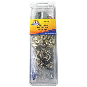 Handi-Man Canvas Fastener & Pliers Kit - 73 Pieces