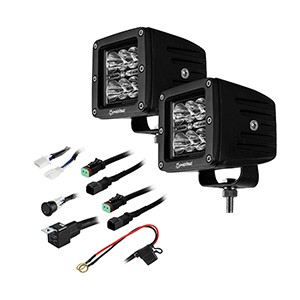 HEISE 6 LED Cube Light - Spot Beam - 3" - 2 Pack