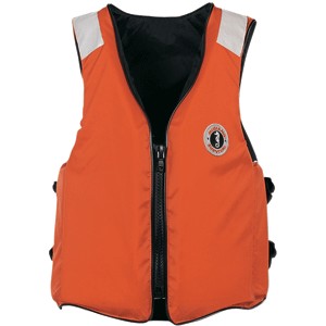 Mustang Standard Vest w/SOLAS Tape - LG - Orange