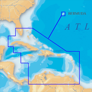 Navionics Platinum+ Caribbean and Bermuda - CF Card