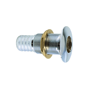Perko 1-1/8" Thru-Hull Fitting f/ Hose Chrome Plated Bronze Made in the USA