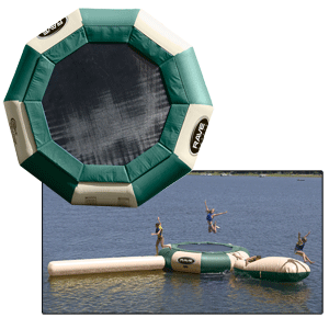RAVE Aqua Jump Eclipse 150 Northwoods Water Park w/Launch & Log