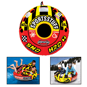 SportsStuff Super Crossover 2 Person Snow/Water Tube