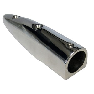 Whitecap 5-1/2° Rail End (End-In) - 316 Stainless Steel - 7/8