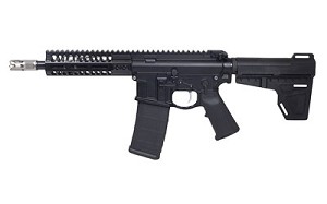 2A Armament BALIOS-LITE, Gen 2, Semi-automatic, AR, 300 Blackout, 8", 7075-T6 Plate Aluminum, Black, 30Rd, X3 .30 Cal Titanium Compensator, 4150 Chrome Moly Vanadium, 7" BL-RAIL, Right Hand 2A-PBA8BOML7BLK-2