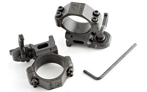 A.R.M.S., Inc. Ring, Medium Height, 30mm Rings, Black 22MED