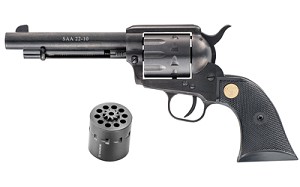 Chiappa Firearms SAA 22-10, 22LR/22WMR, 5.5" Barrel, Alloy Frame, Black Finish, Plastic Grips, 10Rd CF340-160D