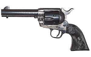 Colt's Manufacturing Single Action Army, 357 Magnum, 5.5" Barrel, Steel Frame, Color Case Blued Finish, Plastic Grips, Fixed Sights, 6Rd P1650