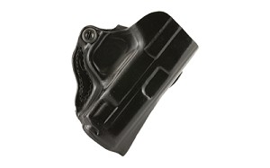 DeSantis Gunhide Mini Scabbard Belt Holster, Fits S&W M&P Compact, Right Hand, Black Leather 019BAL7Z0