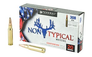 Federal Non Typical, 308 Win, 180Gr, Soft Point, 20 Round Box 308DT180