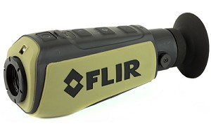 FLIR Scout II 320, 336x256 VOx Microbolometer, 2X Zoom, 640x480 LCD Display, FLIR Scout Series Thermal Camera, with WhiteHot, BlackHot, and InstAlert, FLIR Digital Enhancement, Embedded LED Tasklight, Rechargeable Li-Ion Internal Battery,USB Charging Cab 