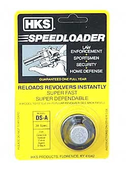 HKS Speedloader, 38 Special, Fits Colt Detective Special, King Cobra, Black DSA