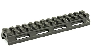 Leapers, Inc. - UTG Super Slim Picatinny Riser Mount, 1/2" Height, 13 Slots, Black Finish MT-RSX5L