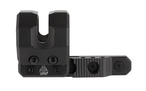 Leapers, Inc. - UTG Keymond Offset Flashlight Ring Mount, Low Profile, Comes with Two Inserts to fit 27mm, 25.4mm (1"), or 20mm Flashlight Tube Diameters, Black Finish, Includes Keymod Steel Locking Nuts, Screws, and Allen Wrench for Simple and User Frien