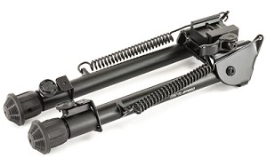 Leapers, Inc. - UTG Tactical Op Bipod, Fits Picatinny or Weaver Rail, 8" - 12.4", with QD Lever Mount, Black TL-BP88Q