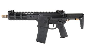 Noveske Gen 4, Semi-automatic, Short Barreled Rifle, 556NATO, Black Finish, Q Collapsible Stock, 8"  Stainless Steel Barrel, Q Cherry Bomb Muzzle Brake And Bolt Carrier Group, Geissele SD-E Trigger And Charging Handle, NHR 7" MLOK Rail, Magpul MBUS PRO, M