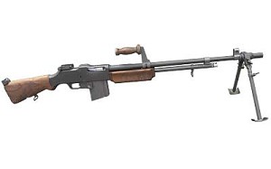 Ohio Ordnance Works, Inc 1918 Browning Automatic Rifle, Self Loading Rifle, Semi-automatic, 30-06, 24" Barrel, 1:10 Twist, Flash Hider, Black Phosphate Finish, Walnut Stock, 1:10, 20Rd, Leaf type rear sight with open U-notch battle sight 1918A3-02