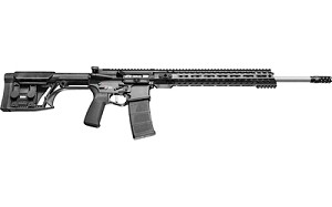 Patriot Ordnance Factory Renegade Plus, Semi-automatic Rifle, 224 Valkyrie, 20" Barrel, 1:7 Twist, Black Finish, Luth AR MBA Stock, 1 Magazine, 30Rd, 14.5" MLOK Renegade Rail, Triple Port Muzzle Brake, POF-USA 3.5lb Drop-in FLAT Trigger 01480