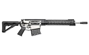 Patriot Ordnance Factory P300, Semi-automatic Rifle, 300 Winchester Magnum, 18.5" Barrel, 1:10 Twist, NP3 Coating, Magpul MOE Furniture, 20Rd, 14.5" MLOK Rail, Triple Port Muzzle Brake, POF EFP Drop In Trigger 00908