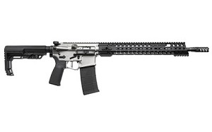 Patriot Ordnance Factory Renegade Plus, Semi-automatic Rifle, 223 Rem/556NATO, 16.5" Puritan Barrel with Mid-length Dictator, 1:8 Twist, NP3 Coated, Mission First Tactical Grip and Stock, 30Rd, MLOK Renegade Rail, Triple Port Muzzle Brake, POF-USA 3.5lb D