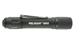 Pelican 1910, Flashlight, LED 106 Lumens, Clip, Black 019100-0000-110
