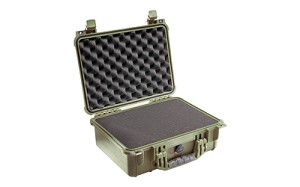 Pelican 1450 Protector Case, OD Green, Hard Case, Interior 14.66"x10.24"x6.12", Watertight, Crushproof, Dustproof 1450-000-130