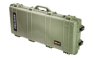 Pelican 1700 Protector Long Case, OD Green, Hard Case, Interior 35.75"x13.50"x5.25", Watertight, Crushproof, Dustproof 1700-000-130
