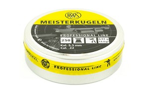 RWS/Umarex Meisterkugeln Professional Line, .22 Pellet, Tin of 250 2404458