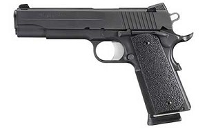 Sig Sauer 1911, Full Size, 45ACP, 5" Barrel, Alloy Frame, Black Finish, Plastic Grips, Fixed Sights, 8Rd, 2 Magazines 1911-45-B-XO-CA