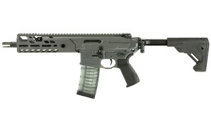 Sig Sauer MCX, SBR, Semi-automatic Rifle, 300 Blackout, 9" Barrel, Concrete Finish, Telescoping/Folding 3-Position Stock, Aluminum MLOK Handguard, 30Rd RMCX-300B-9B-TAP-SBR
