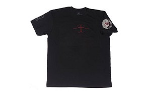 Spike's Tactical If God Be For Me  Spike's Tactical Tee Shirt, Large, Black SGT1075-L