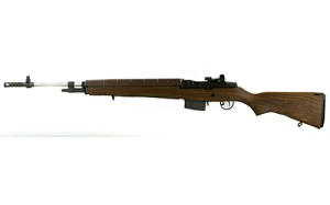 Springfield M1A Standard Loaded, Semi-automatic, 308 Win, 22" Stainless Barrel, Blue Finish, Walnut Stock, Adjustable Sights, 10Rd California Approved MA9822CA