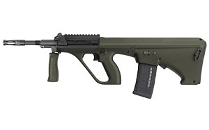 Steyr Arms AUG A3 M1, Semi-automatic, 223 Rem, 16" Barrel, Green Finish, NATO Stock, 30Rd, Short Rail, QD Front Sling Swivel AUGM1GRNNATOS