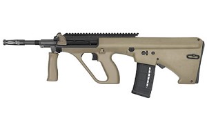 Steyr Arms AUG A1, Semi-automatic, 223 Remington, 556NATO, 16" Barrel, Mud NATO Stock, QD Front Sling Swivel, 30Rd, Long Picatinny Rail AUGM1MUDNATOL2