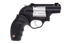 Taurus Model 605, Small Frame, 357 Mag, 2" Barrel, Polymer Frame, Stainless Finish, Rubber Grips, Fixed Sights, 5Rd 2-605029PLY