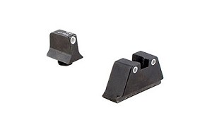 Trijicon Bright & Tough Suppressor Height Night Sights, Fits Glock 20/21/29/30, Tritium Front/Rear, Green 3 Dot GL204-C-600689