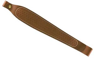 Uncle Mike's Cobra Sling, 1" Brown Basket weave , Leather 2641-2
