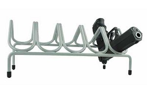 Versatile Rack Safe Handgun Rack, 11.75"x5.25"x5.5", Gray, Holds 5 Guns VER201059